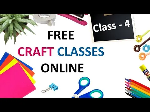 CRAFT CLASSES ONLINE FREE CLASS - 4 one A4 paper craft
