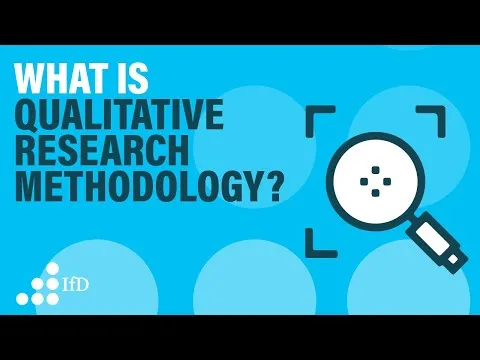Qualitative research methodology I qualitative research methods an overview