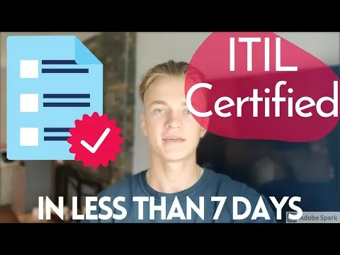 How to get ITIL CERTIFICATION in less than a week! How I got my ITIL Certification in 7 days!