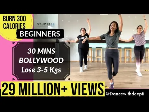 30 mins BEGINNERS Workout Lose 3-5 kgs in 1 month BOLLYWOOD Dance Fitness Workout # 25