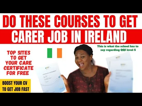 IRELAND Healthcare assistant Training Courses to Get a Care Job Fast Ireland visa