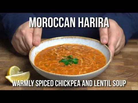 How to make Moroccan Harira - A warmly spiced and filling Chickpea and Lentil soup