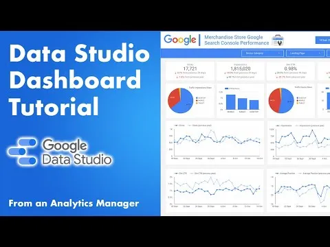 Google Data Studio Dashboard Tutorial Data Studio Tutorial