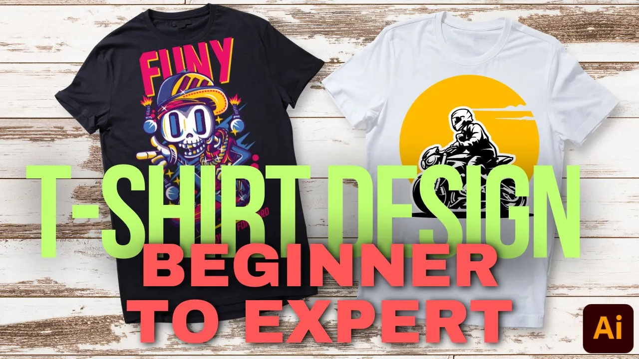 Beginner Guide for T-Shirt Design to Become Expert: Learn T-Shirt Design in Illustrator