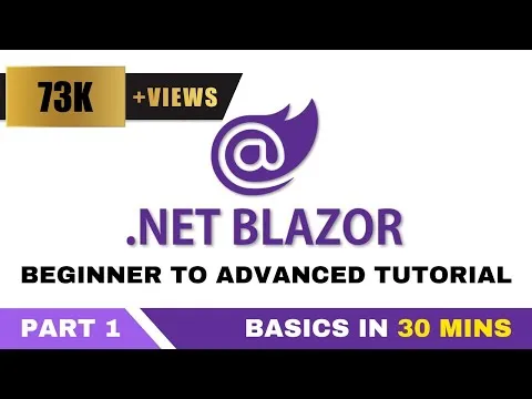 Blazor Tutorial C# - Part 1 Blazor Basics in 30 Mins [Blazor Development] Razor Pages