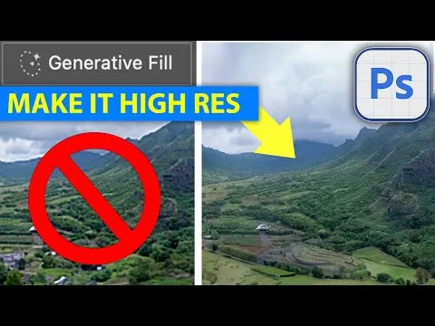 Photoshop Generative Fill high resolution hack