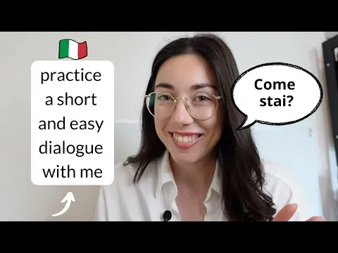 Italian language short and easy dialogue practice (Subtitles)