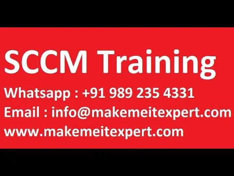 Microsoft Endpoint Configuration Manager MECM & SCCM Training & Tutorial Step By Step Day 1