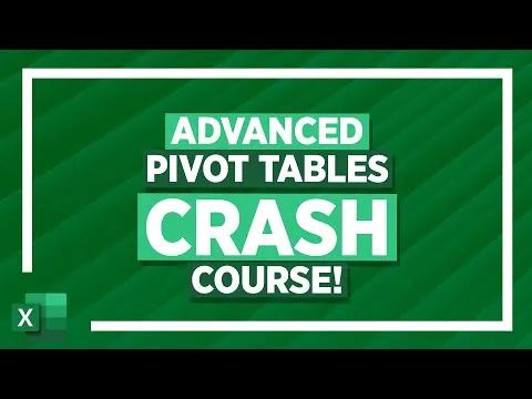 Advanced Pivot Tables Tutorial in Excel - 25 Hour Pivot Table Excel Course