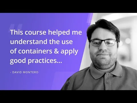 Practical DevSecOps Student Testimonial Certified Container Security Expert ‍ David Montero