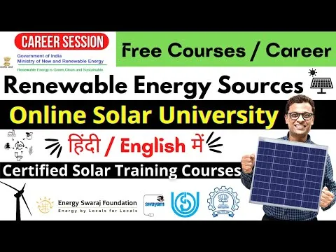 Online University Free Course & Career in Renewable Energy #freecourses #certificates #solar