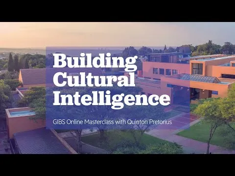 Building Cultural Intelligence GIBS Online Masterclass