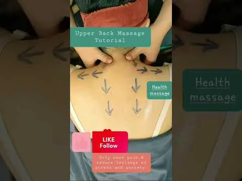 Tutorial Upper back massage helps reduce muscle tightness tension and pain in the upper back