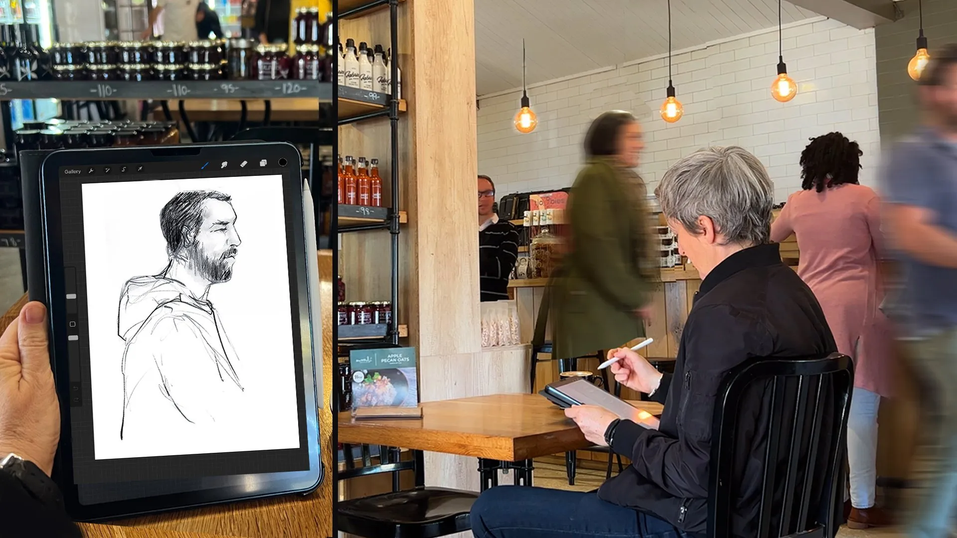 Cafe Portraits in Procreate: Explore Figure Drawing in Real Time
