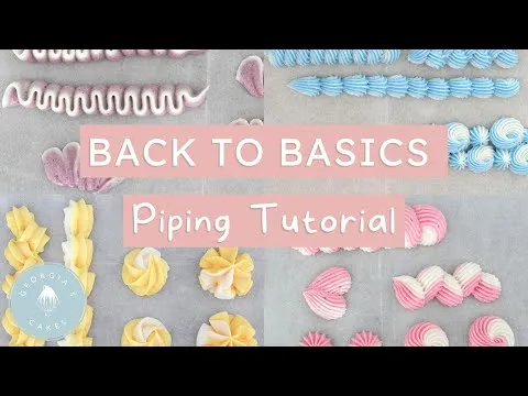 Piping Tutorial! Learn How to Pipe To Perfection! Georgias Cakes