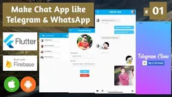 Build Flutter Chat App with Firebase Firestore - Android & iOS Chat Application like Facebook Messenger Clone Telegram Clone WhatsApp Clone App