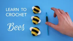 Make a Simple Crochet Amigurumi Bee : BEGINNER FRIENDLY