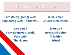 My First French Lesson