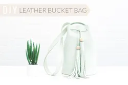 DIY Leather Bucket Bag