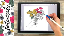 Botanical Illustrations on Your iPad in Procreate + 15 Free Procreate Brushes