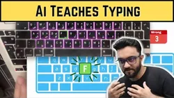 AI Typing Tutor using Opencv Python Computer Vision