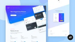 Designing with Figma: Landing Page for Mobile App