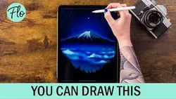 You Can Draw This MOUNT FUJI in PROCREATE