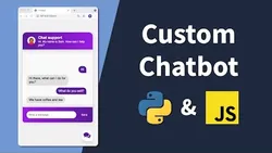 Build & Integrate your own custom chatbot to a website (Python & JavaScript)